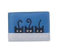 Mala Leather Peek A Boo ID/Card Holder - 693 01 (Blue)