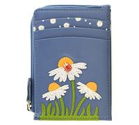 Mala Leather Peony Collection Leather Coin Purse/Card Holder RFID 4281_87 Blue