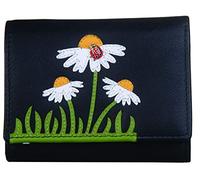 Mala Leather Peony Collection Small Ladies Leather Purse RFID Blocking 3617_87 Black