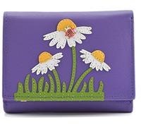 Mala Leather Peony Collection Small Ladies Leather Purse RFID Blocking 3617_87 Purple
