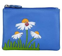 Mala Leather Peony Collection Soft Leather Coin Purse RFID Blocking 4282_87 Blue