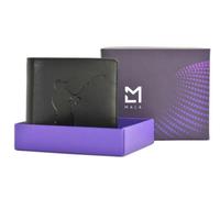 Mala Leather RFID Slim Leather Wallet - Fishing Embossed Design - Fishing