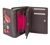 Mala Leather Robin Black RFID Protected Trifold Leather Purse