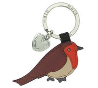 Mala Leather Robin Collection Leather Keyring 907_97 Black