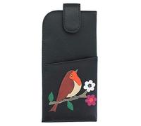 Mala Leather Robin Collection Soft Slim Leather Glasses Case 5150_97 Black