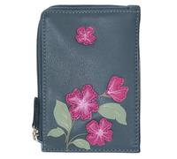 Mala Leather Sakura Flower Coin & Card Purse - 4320 28 (Navy)