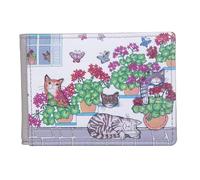 Mala Leather Santorini Cats ID/Credit Card Holder Grey (691 98)