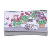 Mala Leather Santorini Ladies Matinee Purse Wallet Grey (3631 98)