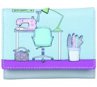 Mala Leather Sewing Room Collection Small Leather Purse RFID Blocking 3651_22 Grey
