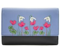 Mala Leather Snowdrop Collection Tri-Fold Leather Purse RFID 3686_37 Blue