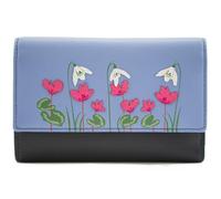 Mala Leather Snowdrop Flower Large Tri Fold Purse - 37 3686