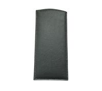 Mala Leather Soft Leather Slip In Glasses Case (Dark Grey)