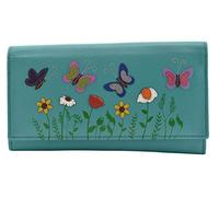 Mala Leather Sophia Matinee Purse RFID 3513-42 (Turquoise)