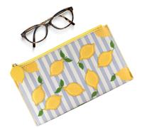 Mala Leather Sorrento Lemon Leather Glasses Case - Lemon - Leather - one size