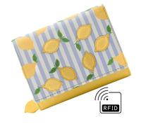 Mala Leather Sorrento Lemon Leather Tri Fold Purse - One Size - Lemon - Leather