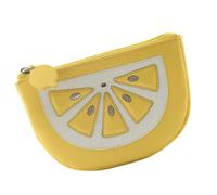 Mala Leather Sorrento Lemon Shaped Leather Coin Purse - one size - Lemon - Leather