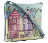 Mala Leather Southwold Collection Leather Cross Body Bag 7465_70 Denim