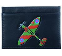 Mala Leather Spitfire Collection Slim Leather Card Holder/Wallet RFID 697_8 Black