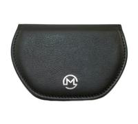 Mala Leather Super Slim Magnetic Leather Glasses Cover Case - Black