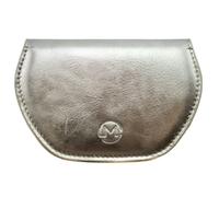 Mala Leather Super Slim Magnetic Leather Glasses Cover Case - Pewter