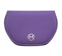 Mala Leather Super Slim Magnetic Unisex Glasses Sleeve Case Genuine Leather Slimline Spectacle Holder with Magnetic Closure - Fits Most Glasses (Purple)