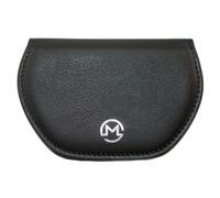 Mala Leather Super Slim Magnetic Unisex Glasses Sleeve Case Genuine Leather Slimline Spectacle Holder with Magnetic Closure - Fits Most Glasses (Black)