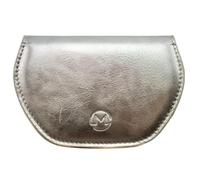 Mala Leather Super Slim Magnetic Unisex Glasses Sleeve Case Genuine Leather Slimline Spectacle Holder with Magnetic Closure - Fits Most Glasses (Pewter)