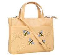 Mala Leather Suri Bee Leather Multi-Way Grab Shoulder Bag - Yellow