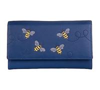 Mala Leather Suri Bee Matinee Purse - 3618-92 (Blue)