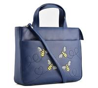 Mala Leather Suri Collection Leather Grab/Cross Body Bag 7300_92 Blue