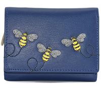 Mala Leather Suri Collection Small Ladies Leather Purse RFID Blocking 3611_92 Blue