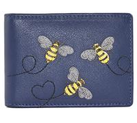 Mala Leather Suri Collection Travel Card/Season Ticket Holder 687TC_92 Blue