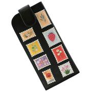 Mala Leather The Botanists Post Range Glasses Case - Black - Leather - One Size