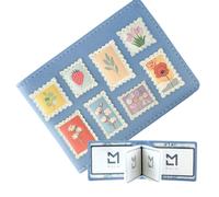 Mala Leather The Botanists Post Range ID Holder - one size - leather - blue