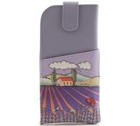 Mala Leather 'The Cotswold Collection' Leather Glasses Case 5204_26 Lilac