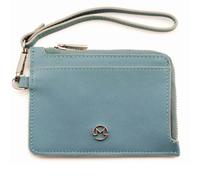 Mala Leather The Looplet RFID Wrist Purse - Genuine Leather - Steel Blue