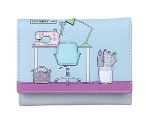 Mala Leather The Sewing Room Tri Fold Purse - 3651 22