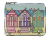 Mala Leather The Southwold Seafront Collection - Coin Purse - one size - multi pastel - leather