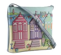 Mala Leather The Southwold Seafront Collection - Midi Crossbody - One Size - Multi Pastel - Leather