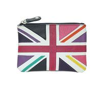 Mala Leather Union Jack Collection Coin Purse RFID Blocking 4199_29 Navy