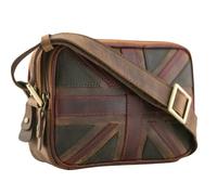 Mala Leather Union Jack Vintage Double Zip Camera Day Bag - One Size - Brown - Leather