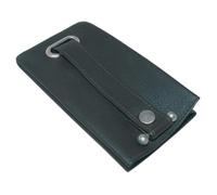 Mala Leather Verve Bell Keycase - Soft Leather Slimline Design - Black
