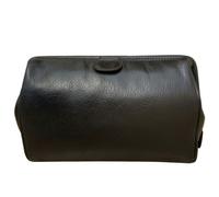 Mala Leather Verve Men’s Leather Toiletry Wash Bag - Black