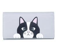 Mala Leather Vinny & Victor Cat Face Flap Over Purse - 3641 11 (Grey)