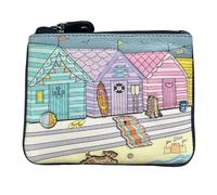 Mala leather Women's Beach Huts RFID Leather Coin & Card Purse Mala leather Multicolor One Size