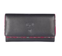 Mala leather Women's Braemar Country Stag Tartan Purse in Black | Size: Large Mala leather Black Large