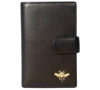 Mala leather Women's Bumble Bee Tab Purse - RFID Protected Genuine Leather in Black Mala leather Black One Size