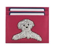 Mala leather Women's Coco Pup RFID Leather ID Dog Card Holder in Pink | Size: Small Mala leather Pink Small