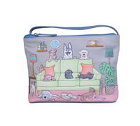 Mala leather Women's Cocos Dog Leather Applique Picture Crossbody Bag | Size: Small Mala leather Multicolor Small