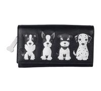 Mala leather Women's Dog Lovers Matinee RFID Leather Purse in Black Mala leather Black One Size